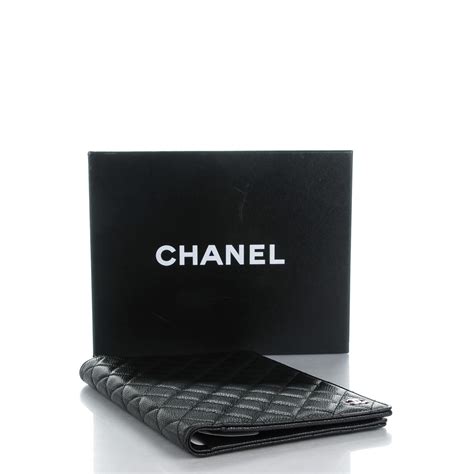 CHANEL Caviar Quilted Agenda Cover Black 